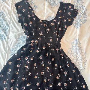 Abercrombie and Fitch Floral Black Dress